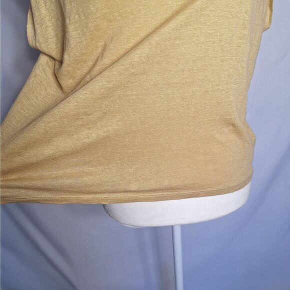 Rachel Zoe Womens Linen Tee Top Cap Sleeve  Large - Picture 5 of 11